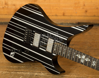 Schecter Synyster Custom HT | Gloss Black w/Silver Pinstripes