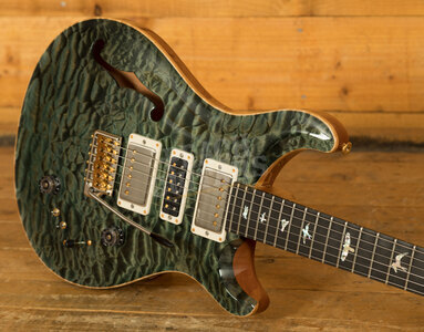 PRS Wood Library Special Semi-Hollow Trampas Green Quilt w/ Flame Maple Neck