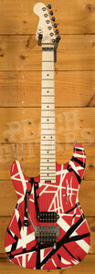 EVH Striped Series LH | Red w/Black & White Stripes *Left-Handed*