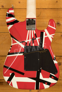 EVH Striped Series LH | Red w/Black & White Stripes *Left-Handed*