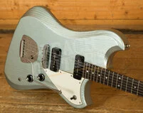 Novo Nucleus Voltur J | Ice Blue Metallic - Parchment Pickguard