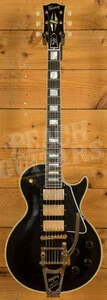 Gibson Custom Murphy Lab 1957 Les Paul Custom Reissue 3-Pickup Bigsby Ebony - Light Aged