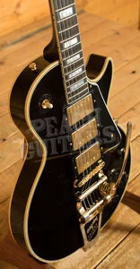 Gibson Custom Murphy Lab 1957 Les Paul Custom Reissue 3-Pickup Bigsby Ebony - Light Aged