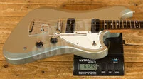 Novo Nucleus Voltur J | Ice Blue Metallic - Parchment Pickguard