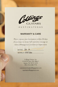 Collings D1 | Natural - Custom Torrefied Adirondack Spruce Top & Custom 1 3/4" Nut Width