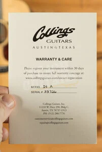 Collings D1 - Natural - Torrefied Adirondack Top - 1 3/4" Nut