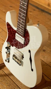 Suhr Alt T Dealer Select - Olympic White w/Roasted Maple/RW Left Handed