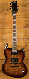ESP LTD Viper-256 | Dark Brown Sunburst