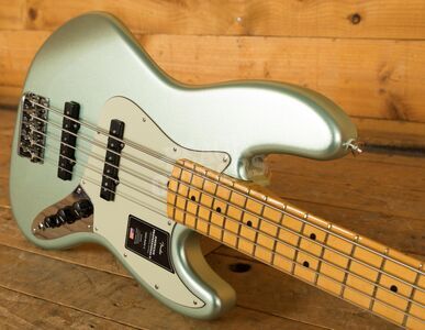 Fender American Professional II Jazz Bass V Mystic Surf Green Maple