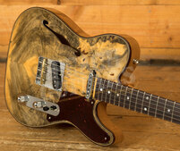 Fender Custom Shop Artisan Buckeye Burl Double Esquire | NOS Aged Natural