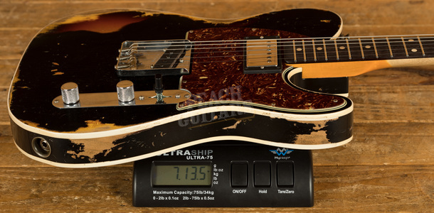 Fender Custom Shop 2020 LTD Tele Custom HS Black over 3 Tone Sunburst