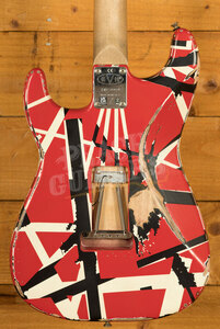 EVH Striped Series Frankenstein Frankie | Red w/Black Stripes Relic