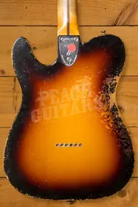 Fender Custom Shop Masterbuilt Dale Wilson 72 Tele Thinline - Heavy Relic 3-Tone Sunburst