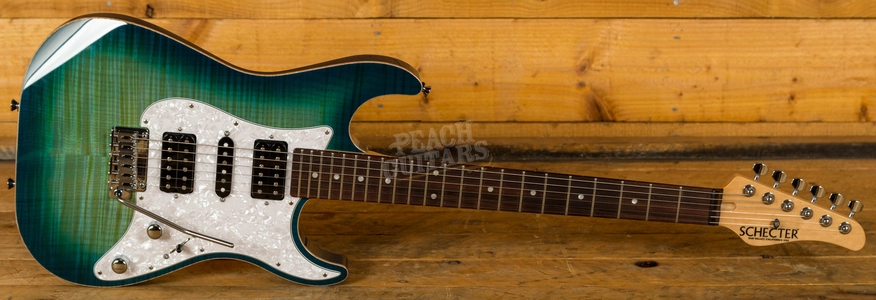 Schecter USA Custom Shop Sunset Custom Caribbean Burst HSH