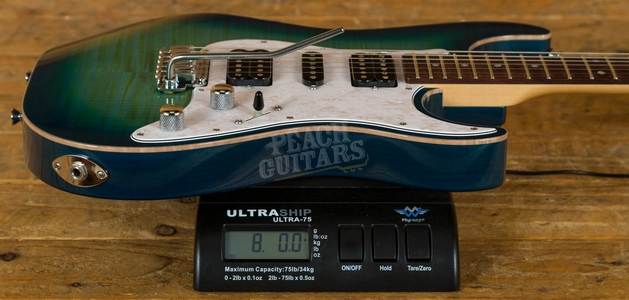 Schecter USA Custom Shop Sunset Custom Caribbean Burst HSH