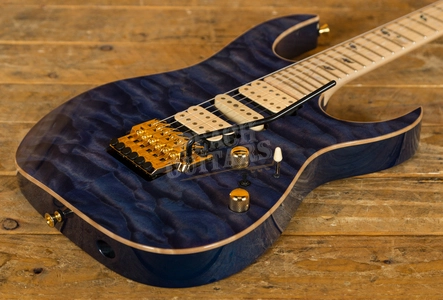 Ibanez J Custom 5A Quilted Maple Bluish-Purple Hauyne
