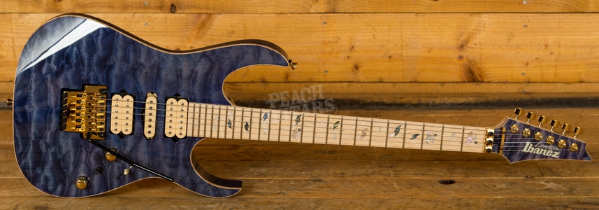 Ibanez J Custom 5A Quilted Maple Bluish-Purple Hauyne