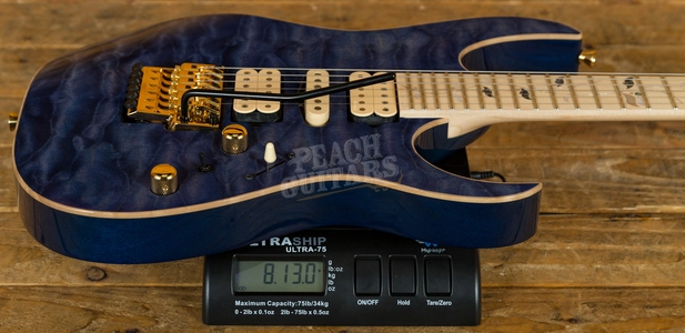 Ibanez J Custom 5A Quilted Maple Bluish-Purple Hauyne