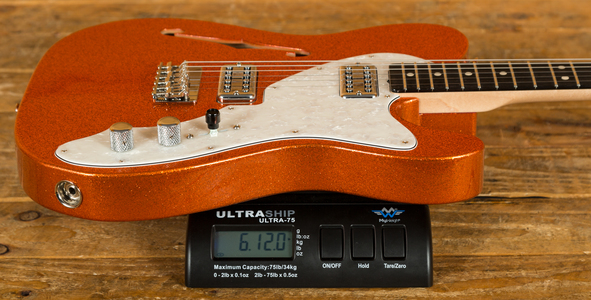 Fender Custom Shop 50s Tele Thinline NOS Orange Sparkle 