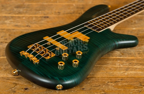 Warwick Custom Shop Streamer LX Petrol Green Transparent Satin - Wenge