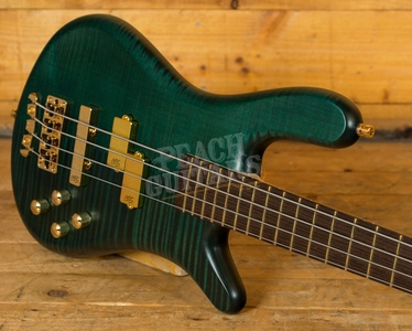 Warwick Custom Shop Streamer LX Petrol Green Transparent Satin - Wenge