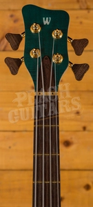 Warwick Custom Shop Streamer LX Petrol Green Transparent Satin - Wenge