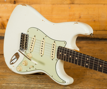 Fender Custom Shop 64 Strat Relic NAMM Limited Faded Aged Olympic White