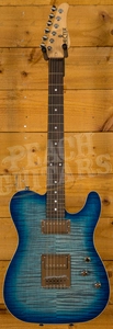 Schecter USA PT Custom Trans Sky Blue Flame Maple HH