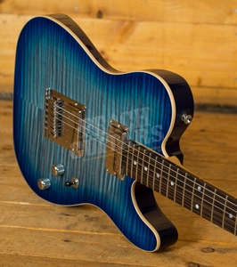 Schecter USA PT Custom Trans Sky Blue Flame Maple HH