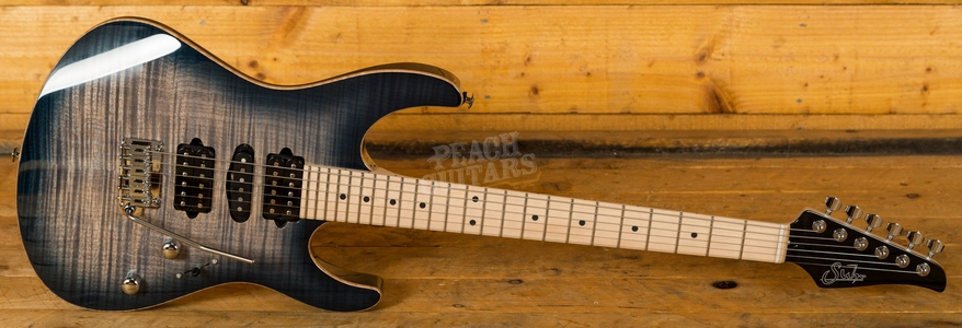 Suhr Modern Pro Faded Trans Whale Blue Burst Maple 510 HSH