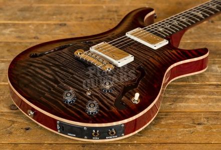 PRS Hollowbody II Piezo Charcoal Cherryburst 58/15