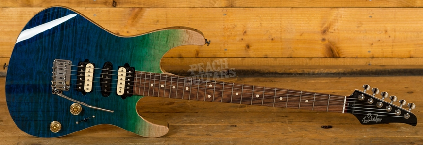 Suhr Modern Plus Curly - Aqua Blue Gradient