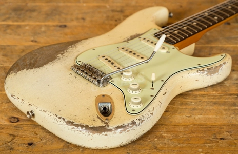 Fender Custom Shop Masterbuilt Dale Wilson 61 Strat - Relic Olympic White