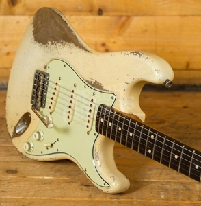 Fender Custom Shop Masterbuilt Dale Wilson 61 Strat - Relic Olympic White