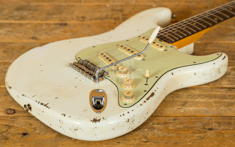 Fender Custom Shop '60 Strat Relic Aged Olympic White MB Jason Smith
