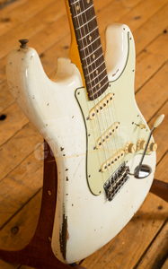 Fender Custom Shop '60 Strat Relic Aged Olympic White MB Jason Smith