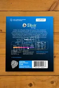 Elixir Nanoweb Coated Nickel Plated Steel Electric Guitar Strings - 9-46