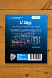 Elixir Nanoweb Coated Nickel Plated Steel Electric Guitar Strings - 10-46