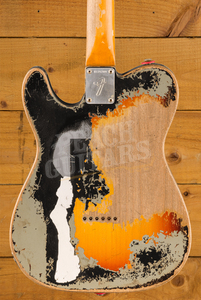 Fender Custom Shop Masterbuilt Paul Waller Limited Joe Strummer Tele | Super Heavy Relic Aged Black/3-Tone Sunburst