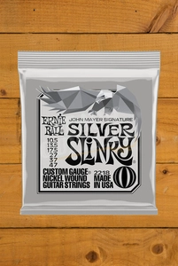 Ernie Ball Silver Slinky John Mayer Electric Guitar Strings - 10.5-47 - 3-Pack