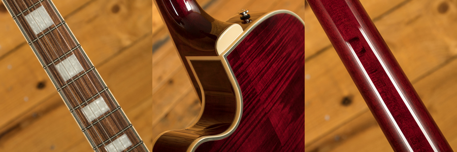 Epiphone Emperor Swingster Wine Red Peach Guitars