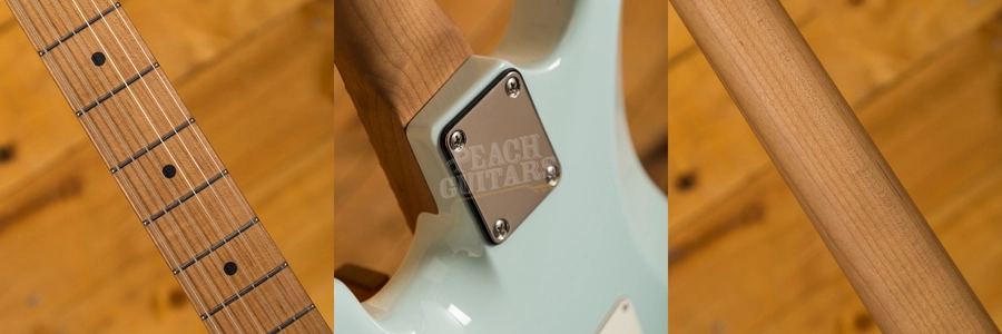 Suhr Classic Pro Peach LTD - SSS Roasted Maple Sonic Blue