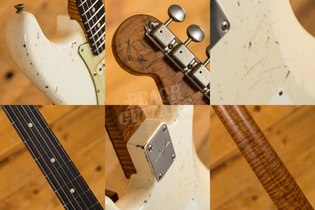 Fender Custom Shop '60 Relic Masterbuilt John Cruz Strat - Aged Olympic White