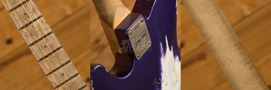 Friedman Vintage T Metallic Purple Heavy Aged w/ Birdseye Maple