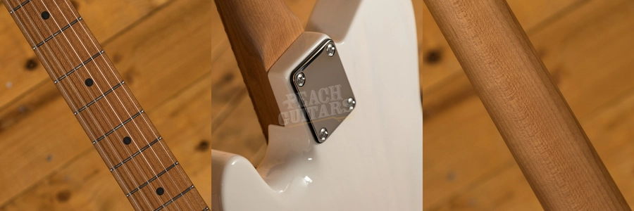 Suhr Classic T Pro Peach LTD - Trans White - Roasted Maple Neck