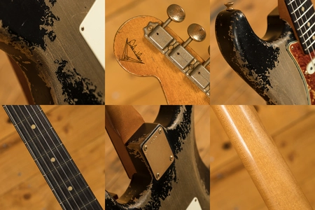 Fender Custom Shop '59 Strat Relic Black w/Gold Dale Wilson Masterbuilt