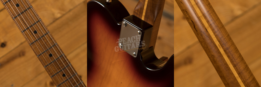 Fender Custom Shop 51 Nocaster Left Handed - Roasted Flame Neck