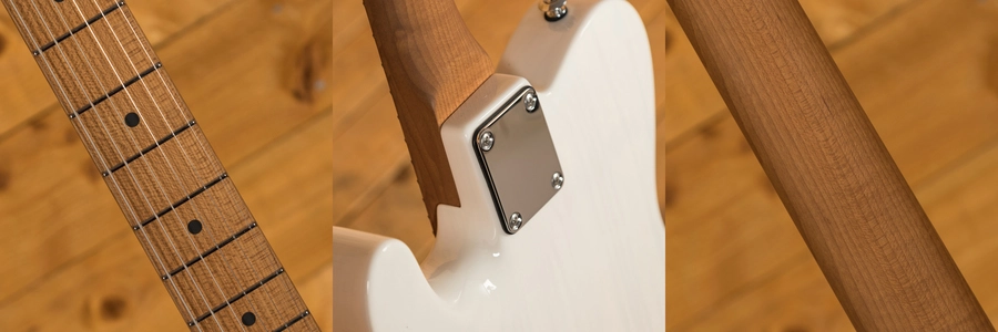 Suhr Classic T Pro Peach LTD - Trans White - Roasted Maple Neck 