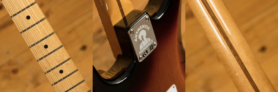 Fender Jimi Hendrix Stratocaster - Maple - 3-Colour Sunburst