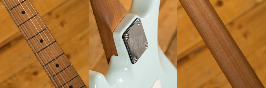 Suhr Classic Pro Peach LTD - SSS Roasted Maple Sonic Blue